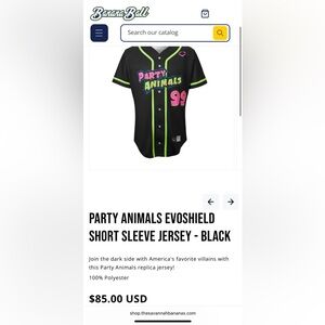PARTY ANIMALS EVOSHIELD JERSEY - MEN’S LARGE